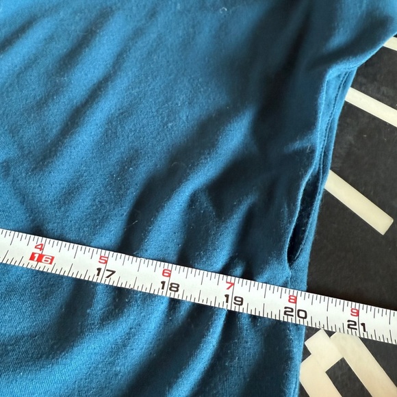 Eileen Fisher Cowel Neck Sleeeveless Dress Blue - Midi - Picture 6 of 9